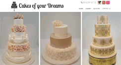 Desktop Screenshot of cakesofyourdreams.com.au